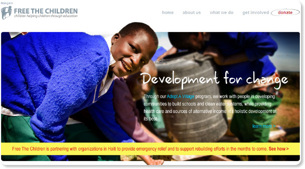 http://freethechildren.com/